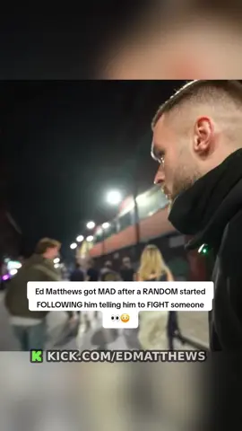 Ed Matthews got MAD after a random started following him#edmatthews #fyp #viral #trending 