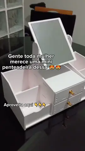 mini penteadeira  #ofertas #achadinhos #casa #decoração #maquiagem 