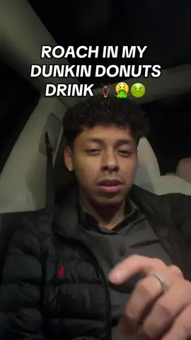 @Dunkin' I found a roach in my drink 🤢 IN HEMPSTEAD NY  So disgusting 😔😩  #dunkindonuts #longisland #fyp 