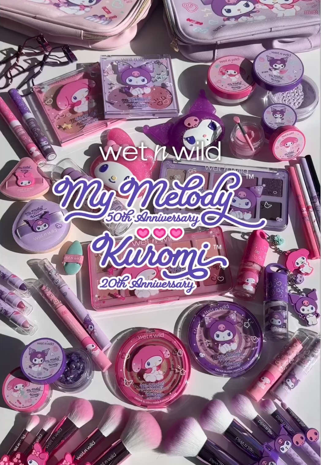 ⁠Two moods. One collection. 🩷💜  Our NEW @sanrio My Melody & Kuromi Collection brings together dreamy pastels with a mischievous twist ✨  From new formulas to the cutest accessories, add the perfect mix of cuteness and attitude to your beauty routine!⁠ ⁠ Shop our My Melody & Kuromi collection NOW online & in-store @walmart @ultabeauty @cvsphramacy Coming soon to wetnwildbeauty.com #wetnwildbeauty #mymelody #kuromi #mymelodynkuromi #sanrio 