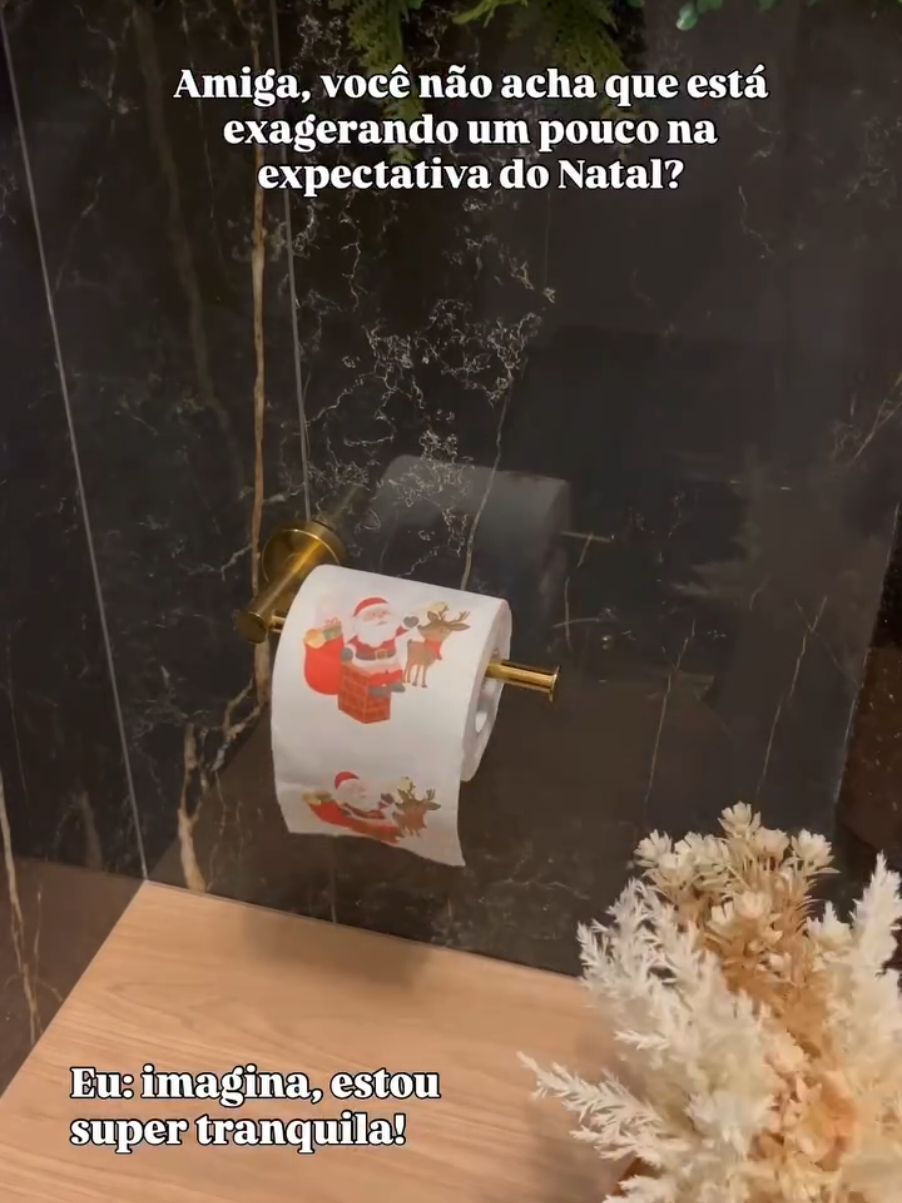 LINK NOS COMENTÁRIOS 🧡  #natalchegando #decoraçãodenatal #natal2025 #shopeevideos #papelhigienico 