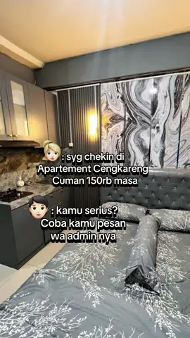 PESAN ROOM ✅  WA ADMIN : 0857-1015-9063☎️  #fyp #staycationjakarta #cengkareng #jakartabarat #sewaapartemenharian 