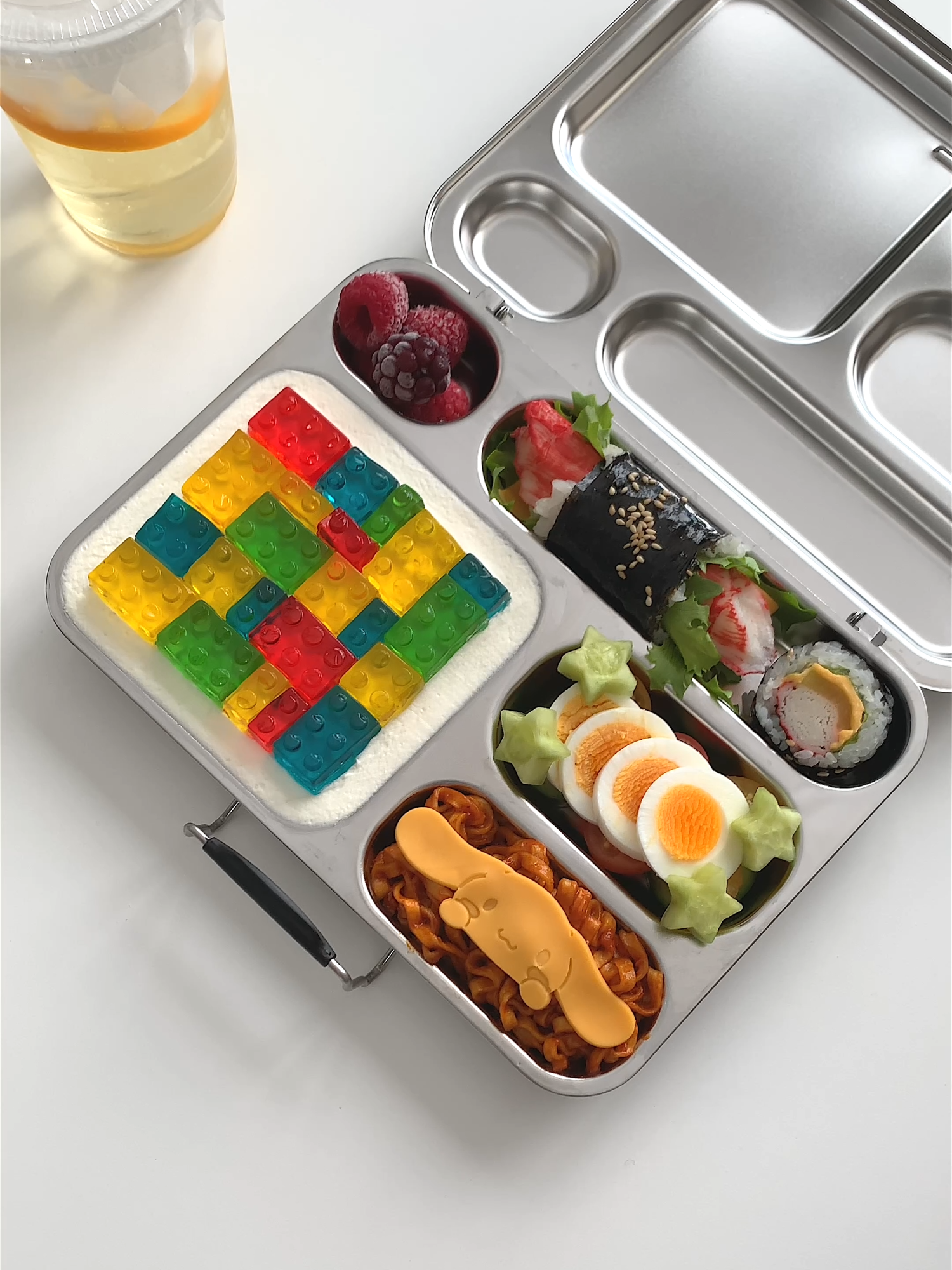 Pack a Bento for My Daughter  - day 81 🍱 和我一起做便當#lunchbox #cooking  #bento #asmrvideo #food #bentobox #kawaiifood #便當 #愛心便當 #헬로키티 #도시락 #사랑도시락 #ハローキティ #キャラ弁 #お弁当