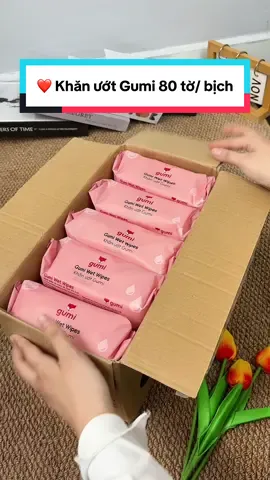 Trả lời @Thơm ViVu ❤️ Khăn ướt Gumi 80 tờ/ bịch đang có voucher còn hỗ trợ ship về tận nhà quá rẻ #khanuotgumi #cindythuytichcuc 