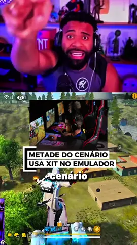 METADE DO CENÁRIO EMULADOR DO FREE FIRE USA XIT! 🤯😡