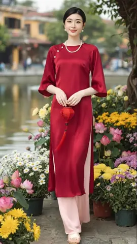 Áo Dài Cách Tân Vải Lụa Tây Thi Dáng Xuông#aodaicachtan #aodaivietnam #aodaithietke #aodaixinh #aodaitet 