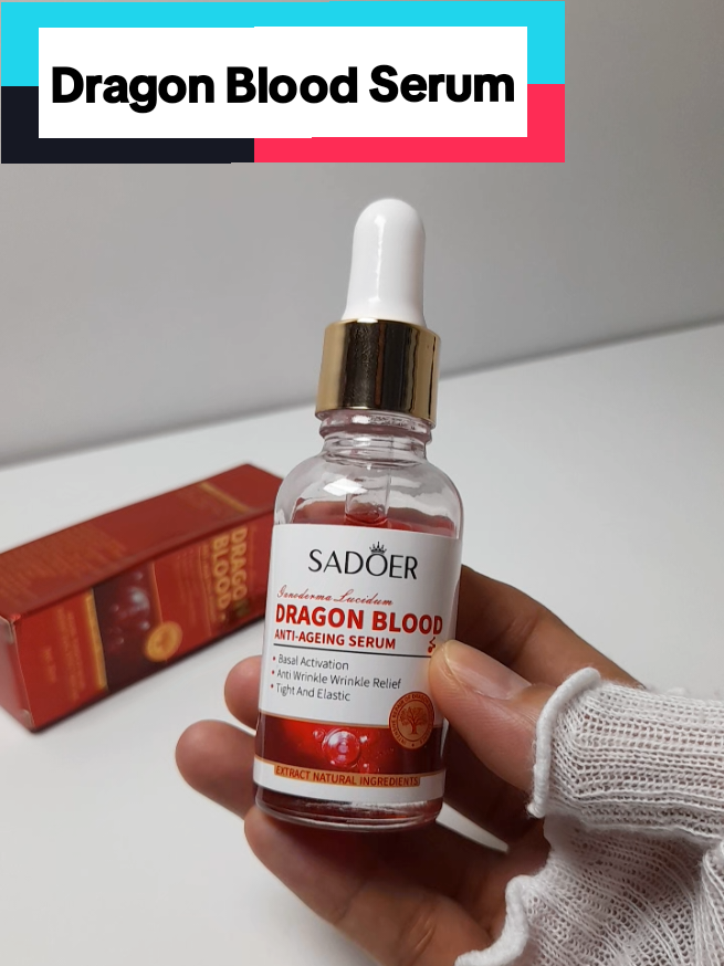 Sadoer Dragon Blood Anti Aging Whitening Serum helps nourish your skin,leaving it healthy,radiant and elastic everyday! #sadoer #dragonblood #serum #antiaging #skincare 