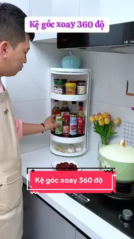 Kệ gia vị góc xoay 360 độ #giadungtienich #giadung #kegocxoay360 #kexoaydanang 