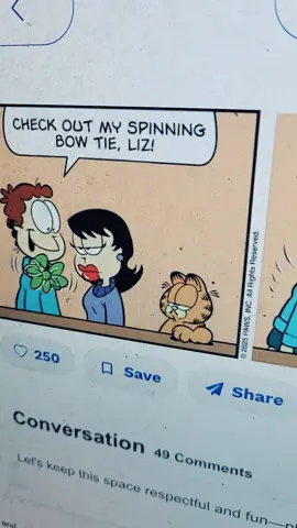 #garfield #comictok #bowtie #lasagna #mondaymotivation