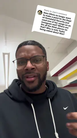 Replying to @Jojo funny you should mention this because Olivia Rodrigo did respond to DHS using her music on a post