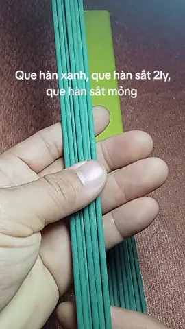 Que Hàn Sắt Xanh 2ly, que hàn vật liệu mỏng, hàn vật dụng gia đình, hàn công trình, cho mối hàn mịn chắc, hạn chế bị thủng #xuhuong#quehansat#quehanxanh#quehanvatlieumong#tiktokshop 