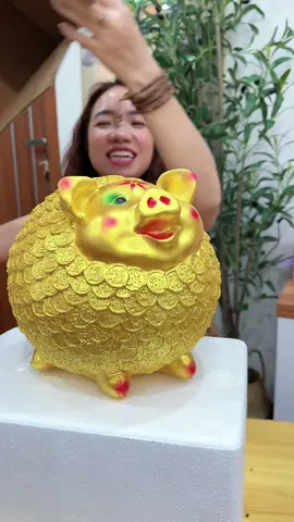 Lợn đất heo đất ống heo tiết kiệm #xuhuong #heodattietkiem #huyenhomhinh365 