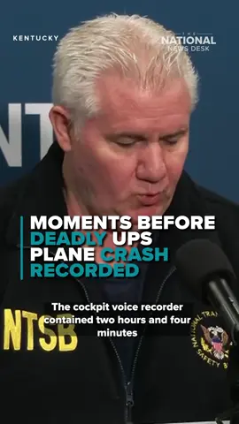The National Transportation Safety Board said that they have the recording from the cockpit minutes before the deadly UPS plane crash in Kentucky. In it, a bell was ringing leading up to the wreck. Read more by clicking the link in the bio. #kentucky #ups #planecrash #news #politics