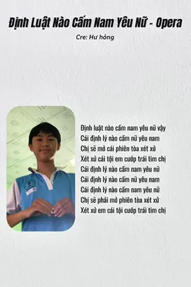 Định luật nào cấm nam yêu nữ vậy 😂 #music #dinhluatnaocamnamyeunu #huhong #cover #musicislife #fbtxuhuong 