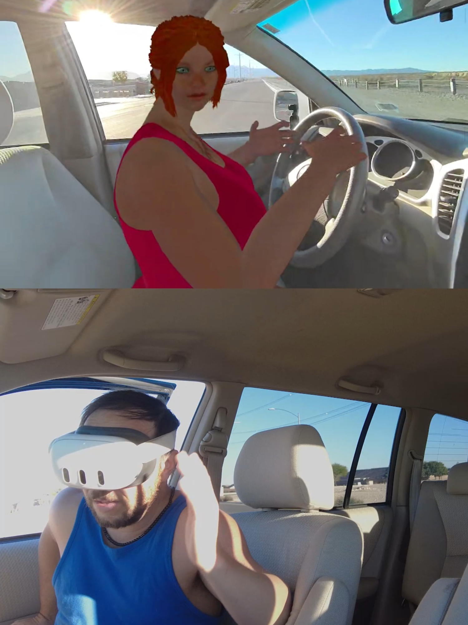 She said she can drive. Then asked where the clutch is… in an automatic. 💀 #girlfriend #relationships #relationshipgoals #marriagegoals #marriagehumor #vrchat