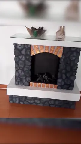 1 PARTE💡CÓMO HACER UNA CHIMENEA CON CARTÓN ✨ #DIY #viral #tutorial #tiktok #video 