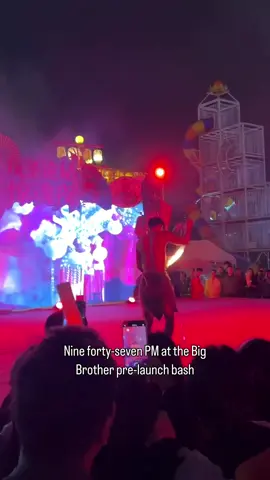 9pm at the show launch