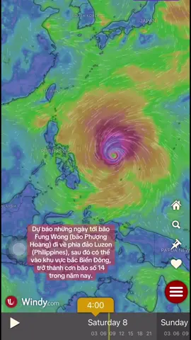Bão Phượng Hoàng Fung Wong có thể vào Biển Đông, thành cơn bão số 14 #baofungwong #baophuonghoang #sieubao #baoso14