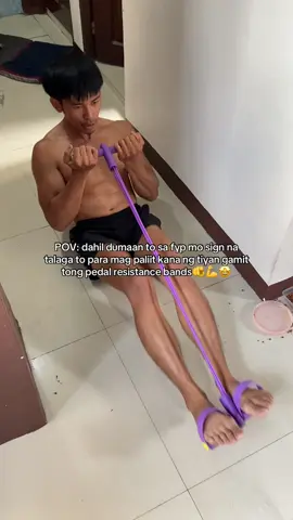 Kaya umorder kana para makapag start kana mag paliit ng tiyan mo💪, nasa yellow basket lang po yung link👌😌✅ #pedalresistanceband #affordable #absworkout #homeworkout #fypシ゚ 