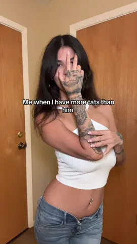 Looking for a man more tatted than me 👀  #girlswithtattoos #tattoos #tattooideas #tattedgirls #tattedup 