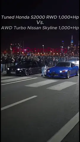 Car racing Nissan skyline vs Honda S2000 #vtec #skylinegtr #s2000 #dragrace 
