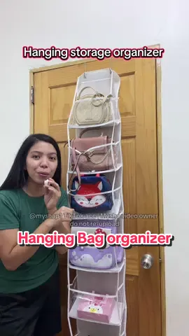 Hanging storage organizer pwedeng paglagyan ng bag or ibang anik anik mga mii #hangingstorageorganizer #hangingbagorganizer #hangingorganizer #storageorganizer 