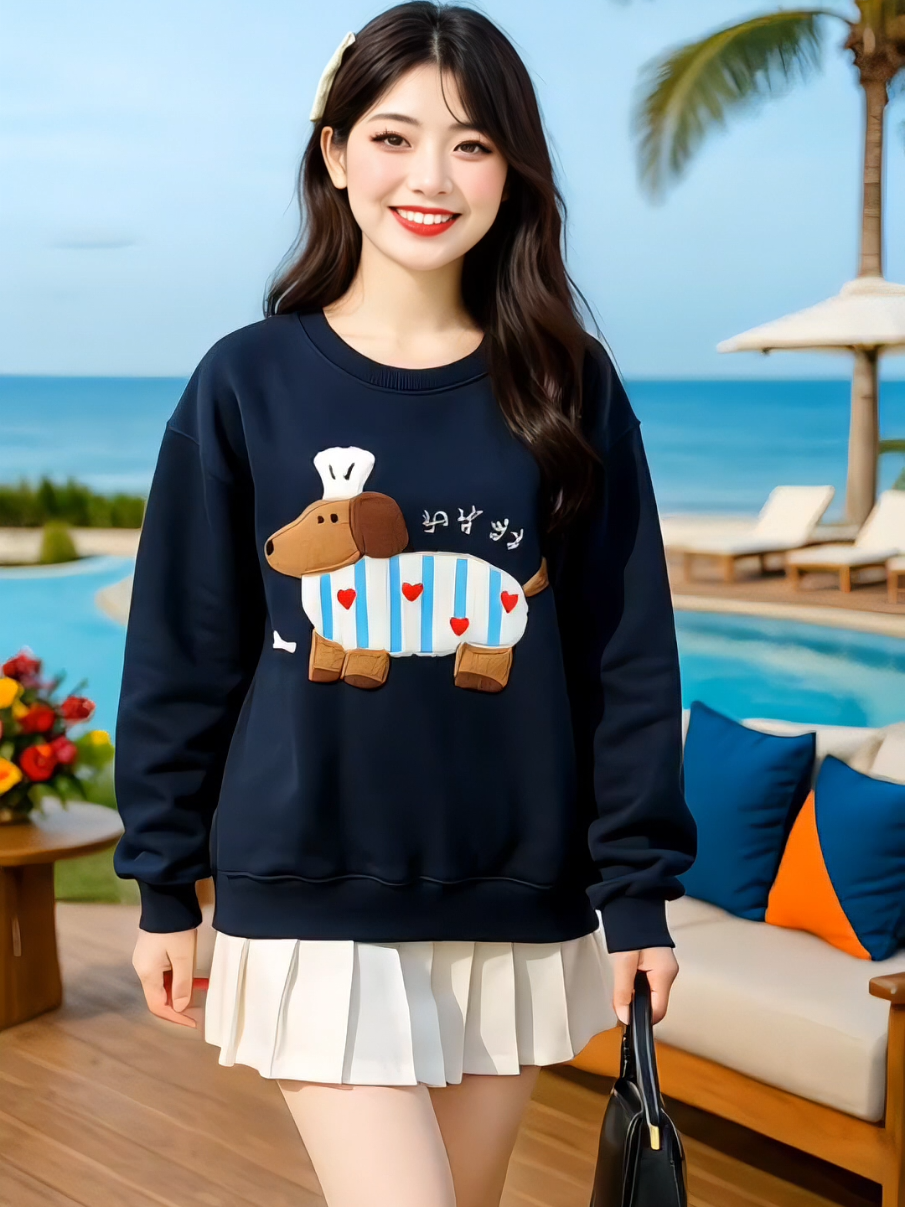 Áo sweater “chó đầu bếp” gây bão – ai mặc cũng khen xinh hết lời 💥 #sweaterxinh #aonidangyeu #phongcachhanquoc  #aodongxinh #aoninu  @Hà Minh Phương @Hà Minh Phương  @Hà Minh Phương 