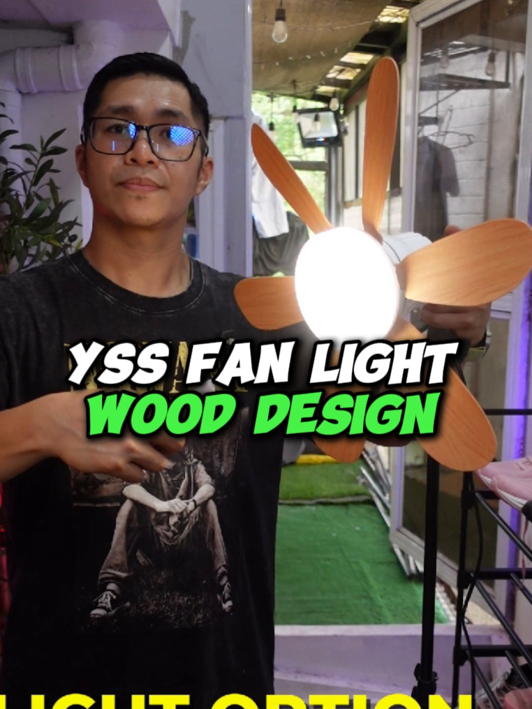YSS Ceiling Fan Light Wooden Design #homedesign #teamkahoy #woodendesign #tipidtips #ceilinglight