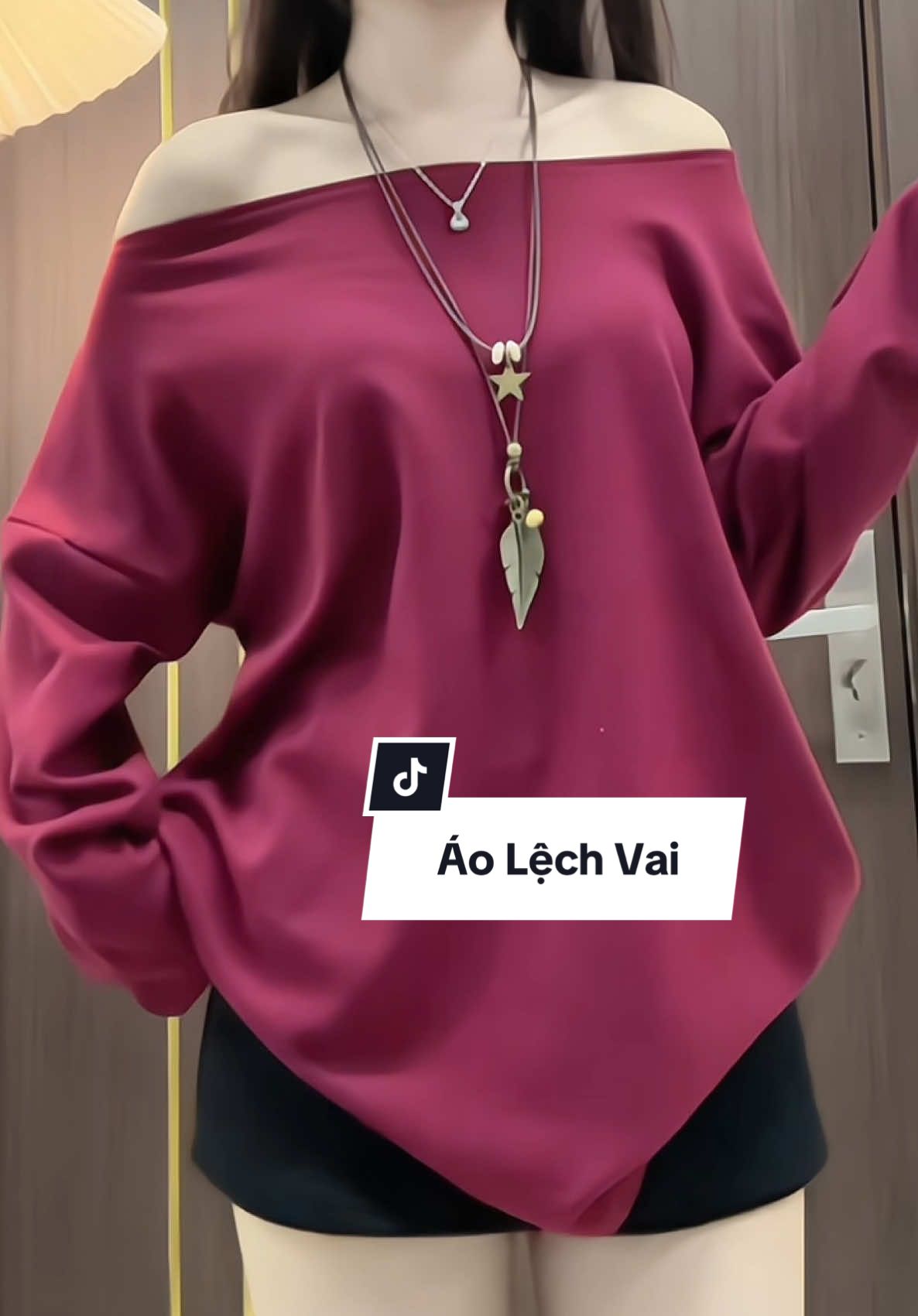 Áo Lệch Vai , xinh quá đi 🌹#xuhuong #nganthanthien #phoidoxinh #aolechvai #aothuntaydai 
