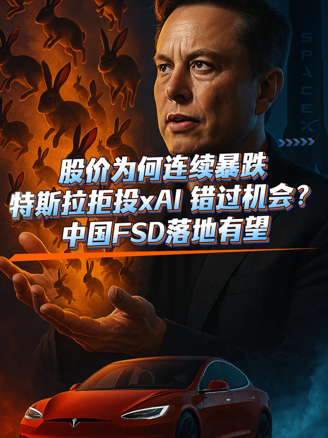 【11/8马斯克帝国每日资讯】股价回落≠基本面转差;xAI投资未过：协同窗口在收缩;中国FSD：进入合规冲刺;Neuralink：从演示到真实可用 #fsd #马斯克 #特斯拉 #美股