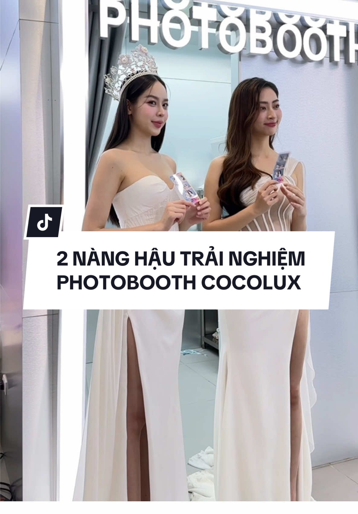2 nàng hậu thích thú tạo dáng chụp Phoôtboo tại Flagship Cocolux #cocolux #cocoluxflagship #myphamchinhhang #hoahauluongthuylinh #hoahauthanhthuy 