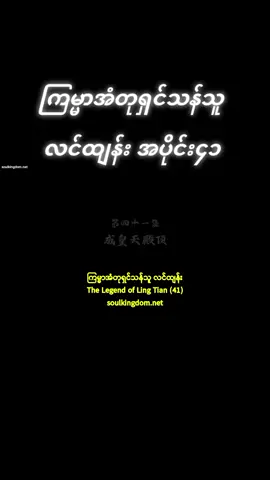 #ကြမ္မာအံတုရှင်သန်သူလင်ထျန်း #အပိုင်း၄၁ #soulanimedomMမှ 