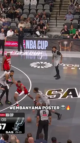 Posterized 👽💥 Wemby energy! #NBAAustralia #NBAHighlights #VictorWembanyama