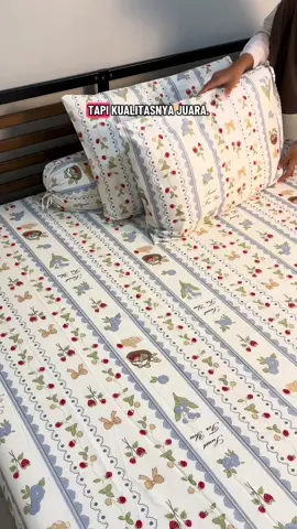 Sprei motif tabitha bahan adem #sprei #spreimurah #spreiaesthetic #spreimotif #affiliate 