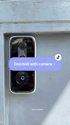 Doorbell na may camera and pwede mo pa makausap yung tao sa labas nyo gamit to🥰 #doorbellwithcamera #doorbell #smartvideodoorbell #safety 