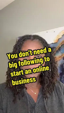 You don’t need a big following to start an online business.  #womenover40 #makemoneyfromhome #onlinebusinessforbeginners #digitalmarketing #sidehustleideas  Online business for moms Make money from home Start online business step-by-step Make money without selling products Work from phone Midlife career change