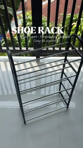 Small space? Big shoe chaos? 😅 Fix it with this 5-layer shoe rack — sturdy, stackable, and aesthetic 🏡✨ #HomeEssentials #Organizer #MinimalistHome #Shoerack #SpaceSaver 