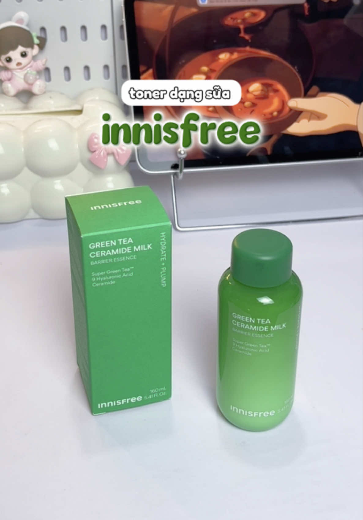 Toner dạng sữa mới INNISFREE cấp ẩm và p.hục hồi da siu đỉnh 💯  #InnisfreeVietNam #InnisfreeGreenTea #GreenteaCeramideMilk​ #toner #xuhuong 