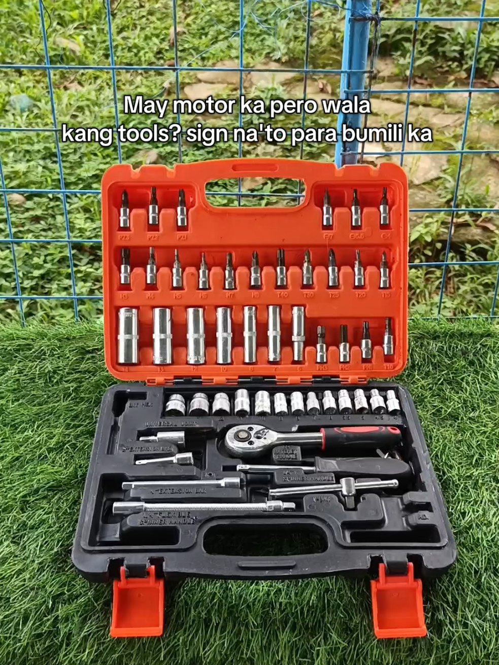 53 Pcs Tool Box Set/53Pcs Socket Wrench Set na pang DIY ng motor mo, kaya kung wala kapang tools ay sign na eto para bumili ka.  #53pcssocketwrenchset #53pcstoolkitsetbox #53pcstoolset #motorcycletools #toolsformotorcycle 