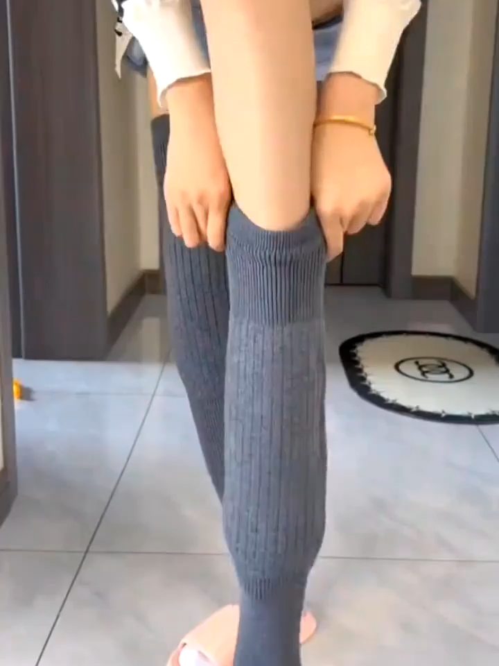 【两只装】加长防滑保暖护膝加厚护腿秋冬季防滑护膝男女同款#保暖护膝#护膝#护膝推荐#加长护膝#护膝护