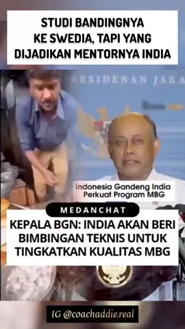 👆 Kepala BGN Studi banding ke Swedia , yg dijadikan mentornyam India #fyp #mbg #breakingnews #bukaberanda #story 
