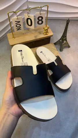 Dép Chữ K Da mềm Cao Cấp nhẹ êm #depchuK #depdanam #depda #tiktok #trending 