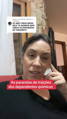 Replying to @O VÔO DA ÁGUIA . As paranóias de traições dos dependentes químicos #dependenciaemocional #codependente #dependentequimico #adicção #codependencia 