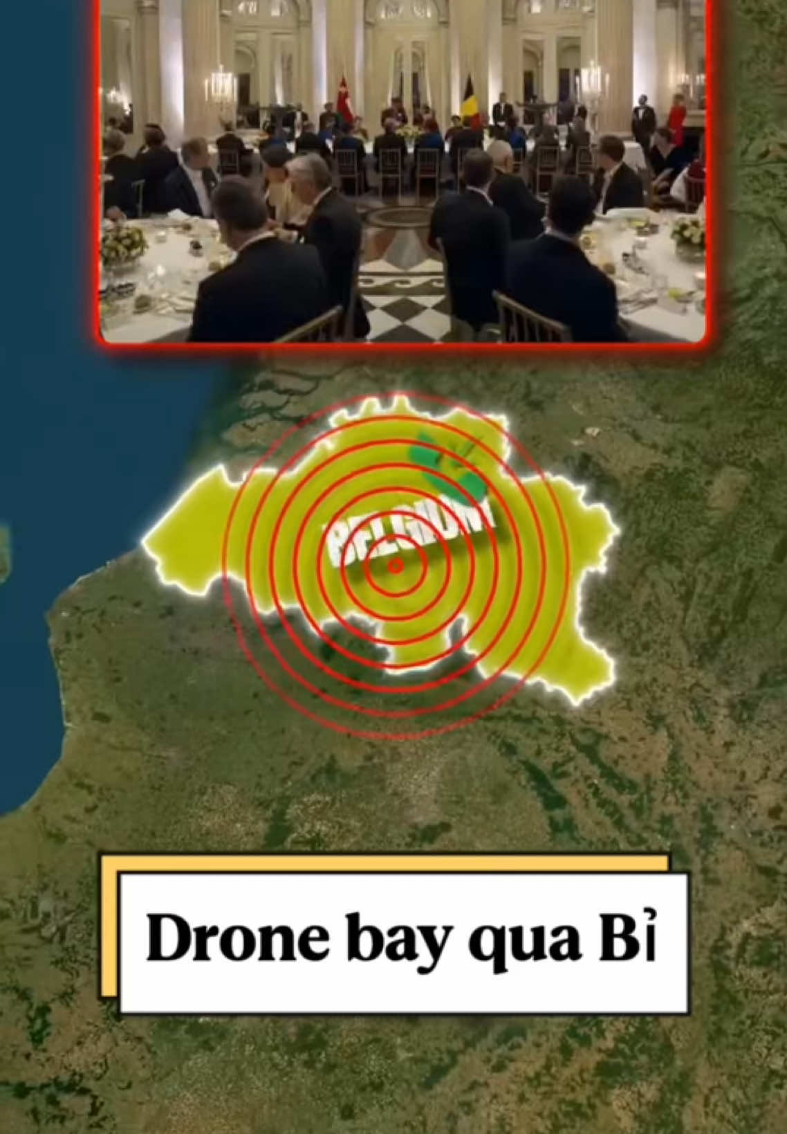 TIN NÓNG: Máy bay không người lái bí ẩn lượn trên Trụ sở NATO. #tiktoknews #belgium #europe #viral #fyp 