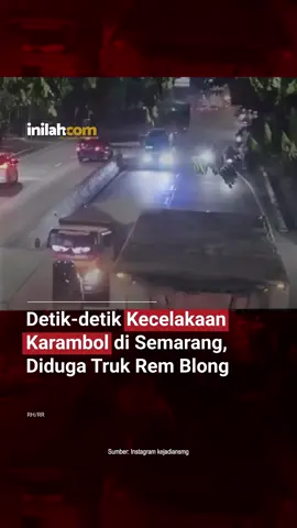 Kapolsek Banyumanik, Kompol Hengky Prasetyo, menjelaskan bahwa truk tronton mengalami rem blong saat melaju dari Ungaran menuju Jatingaleh. Truk tronton menabrak truk boks, yang kemudian menghantam Avanza dari arah berlawanan. Beruntung tidak ada korban jiwa dalam kejadian ini. Sopir truk Kariyono (45) warga Kudus dan dua pengendara roda empat lainnya selamat. - Selengkapnya kunjungi website dengan klik link di bio atau download aplikasi di Appstore dan Google Play Store. #inilahNews #Semarang #Kecelakaan #Inilahcom #titiktengah #titikcerah 