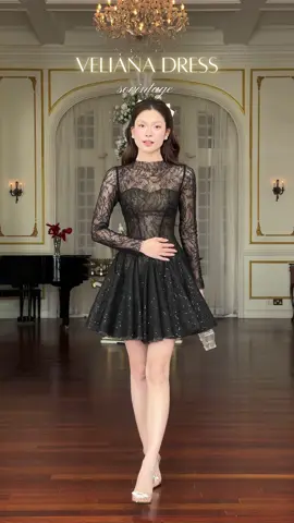 Veliana dress - Black version by Sò Vintage 🖤