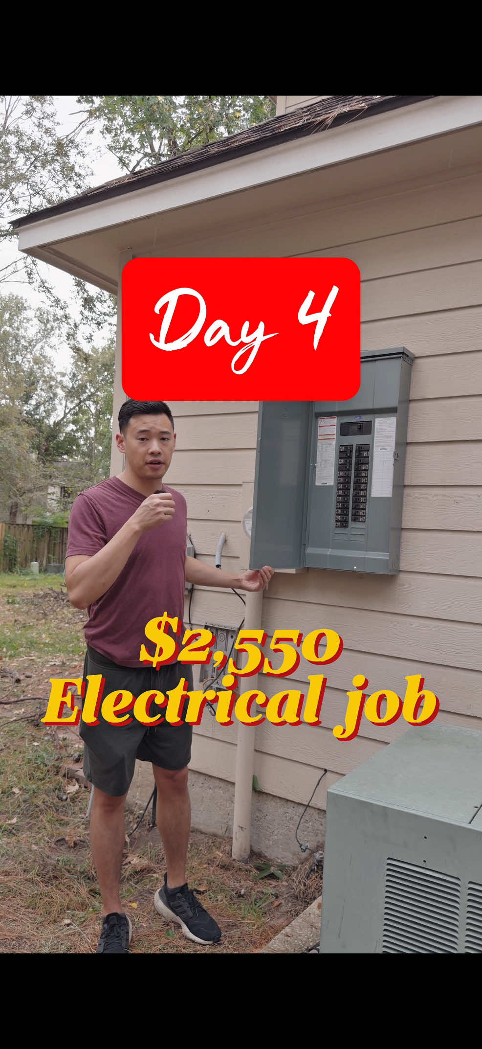 Electrical knocked out on Day 4. The flip is going full speed ahead. #fixerupper #houseflip #houseflipping #houstonrealtor 