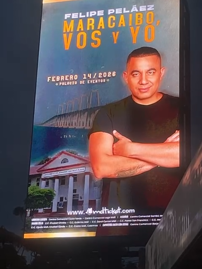 El concierto más esperado🎶🎶🎶 Maracaibo, vos y yo con @FelipePeláez ✨️🎶✨️ #maracaibovosyyo  #concierto  #vallenato  #felipepelaez_ 