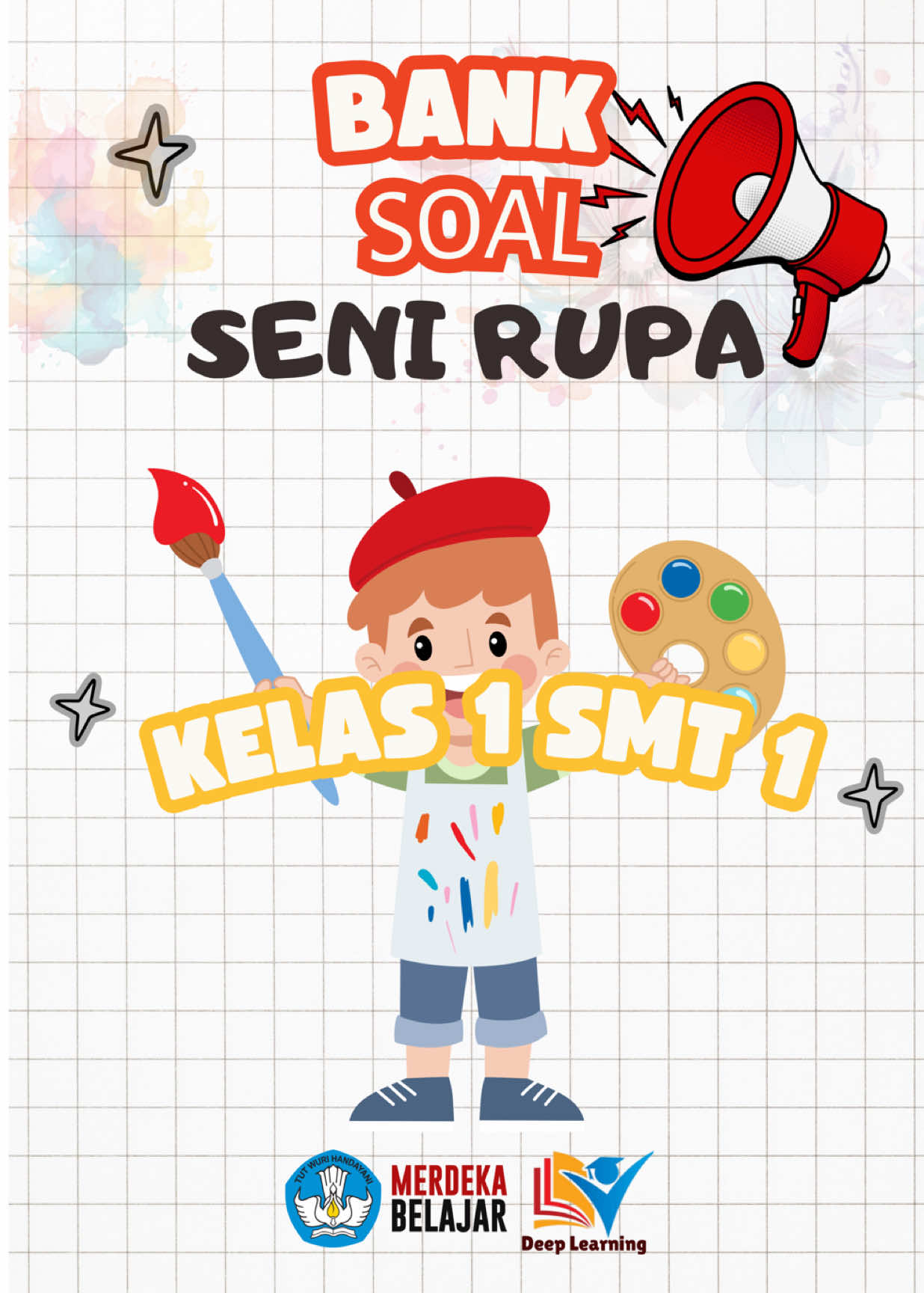 @dikdik Kumpulan Bank Soal Seni Rupa Kelas 1 Semester 1 (sesuai CP 046 Tahun 2025) Dengan 5 Bentuk Soal: 1. Pilihan Ganda 2. Pilihan Ganda Kompleks  3. Menjodohkan  4. Benar-Salah 5. Unjuk Kerja/Isian #kelas1sd #penilaiansumatif #penilaianakhirsemester #senirupa 