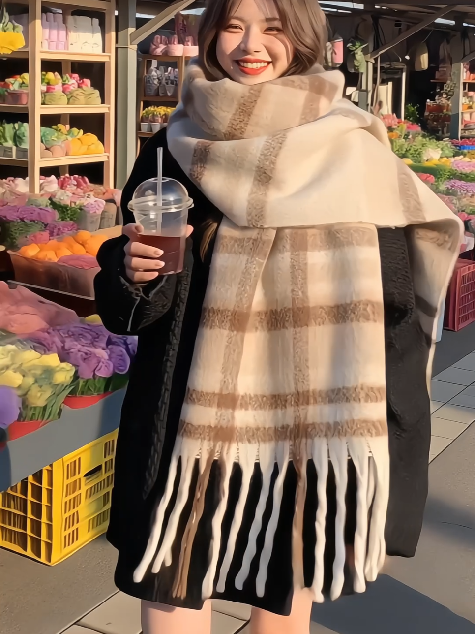 Khăn quàng cổ kẻ sọc xinh xắn cho nam nữ ạ #khanquangxinh #khanchoangam #khanquangco #khanlenxinh #xuhuong 